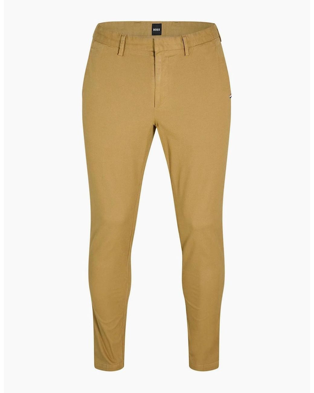 Boss Natural Kaito3 D Solid Patterned Slim Chinos for men