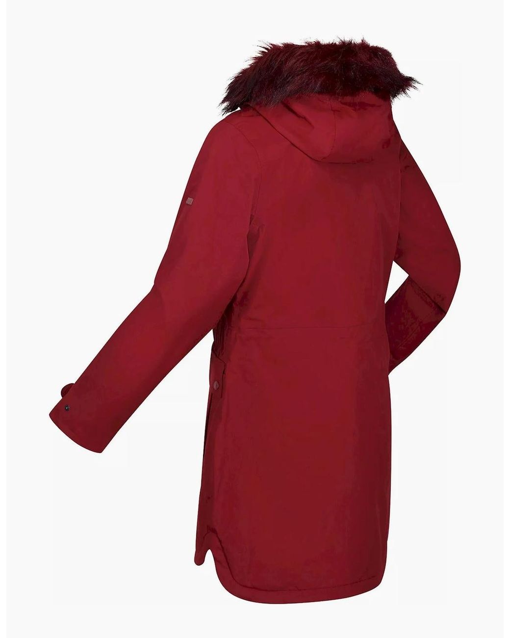 Regatta Red Ladies Sabinka Faux Fur Trim Parka