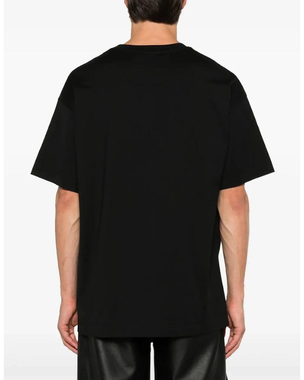 Givenchy Black Embossed Signature Logo T-Shirt for men