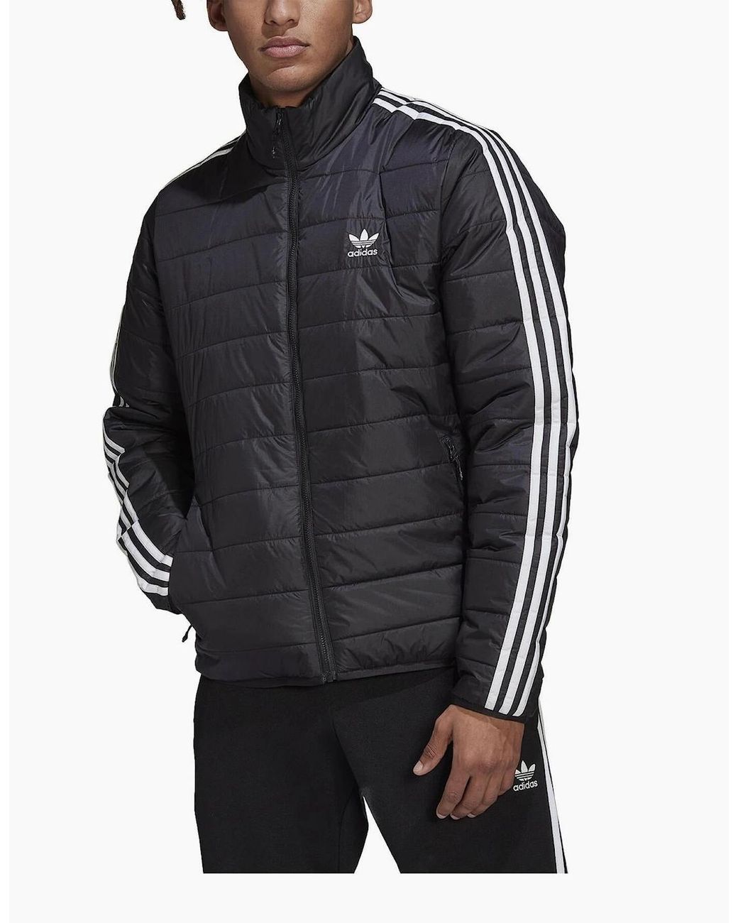 Adidas Black Originals Stand Up Collar Jacket for men