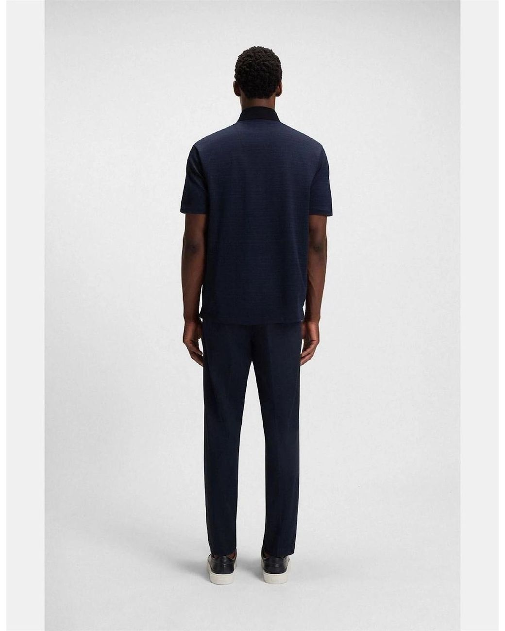 Boss Blue Parris 102 Mercerised Cotton Polo Shirt for men
