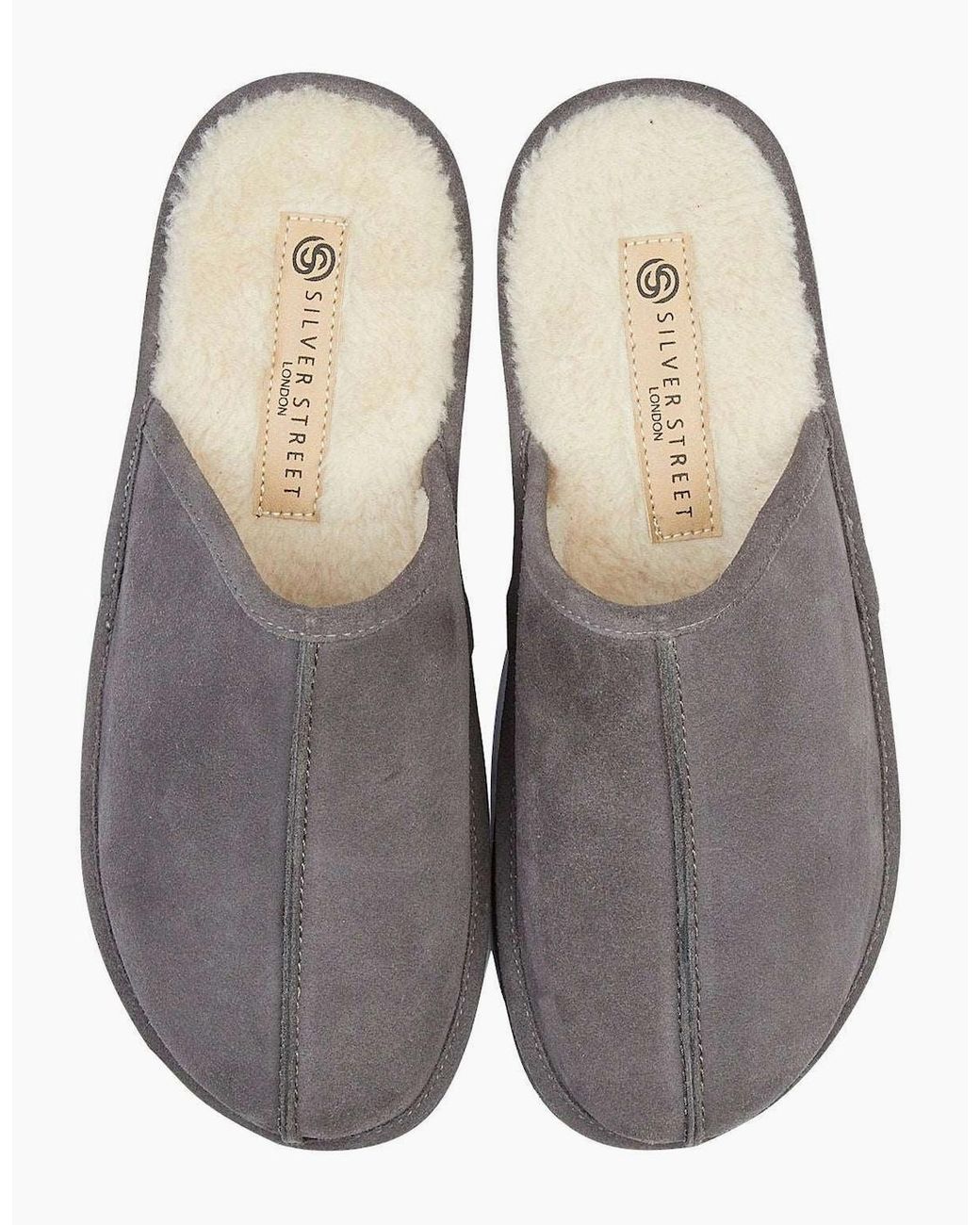 Silver Street London Gray Smithfield Slippers for men
