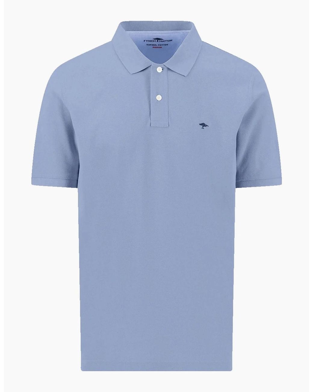 Fynch-Hatton Blue Fynch-Hatton Polo Shirt New Breeze for men
