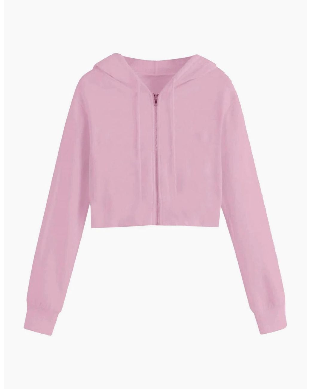 Miso Pink Cropped Hoodie