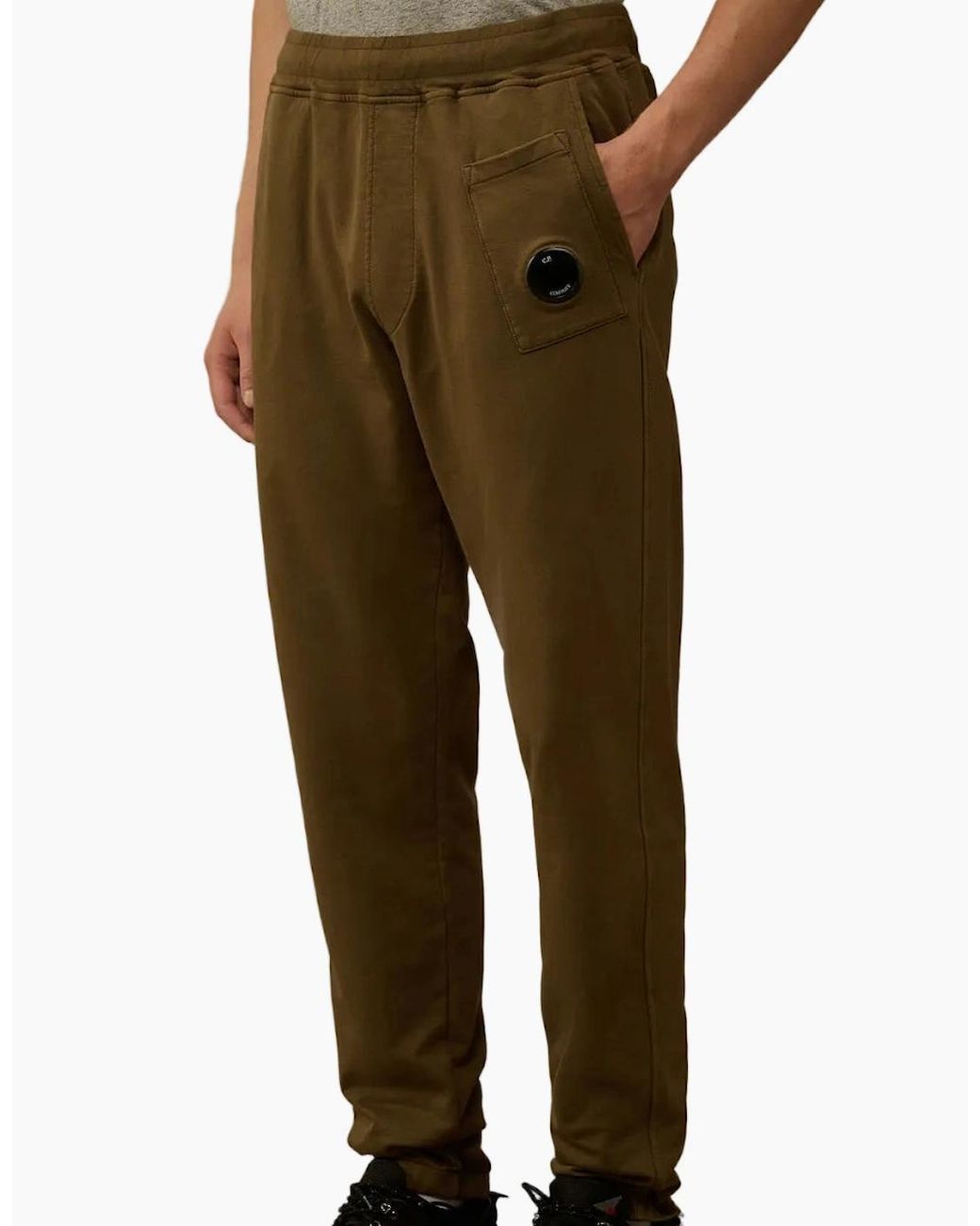 C P Company Green Light Fleece Lens Sweat Pants for men