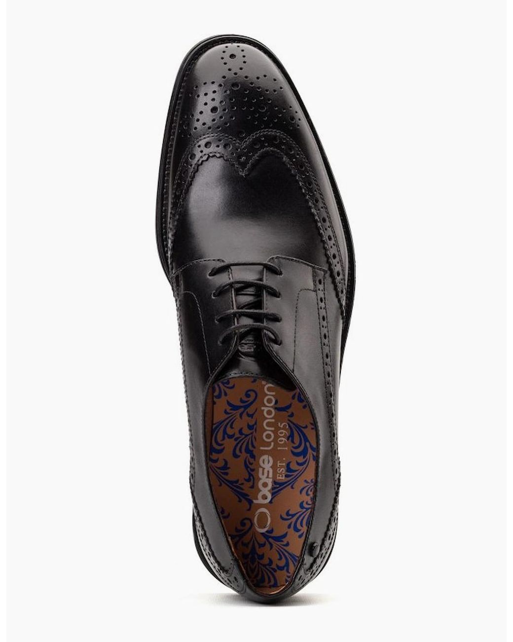 Base London Black Pocket Brogues for men