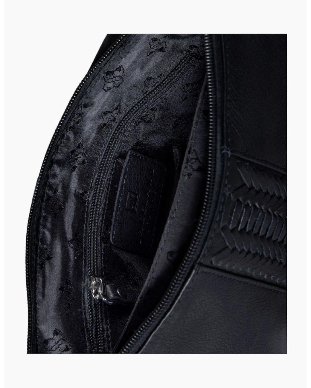 Lakeland Leather Black Eden Crossbody Bag