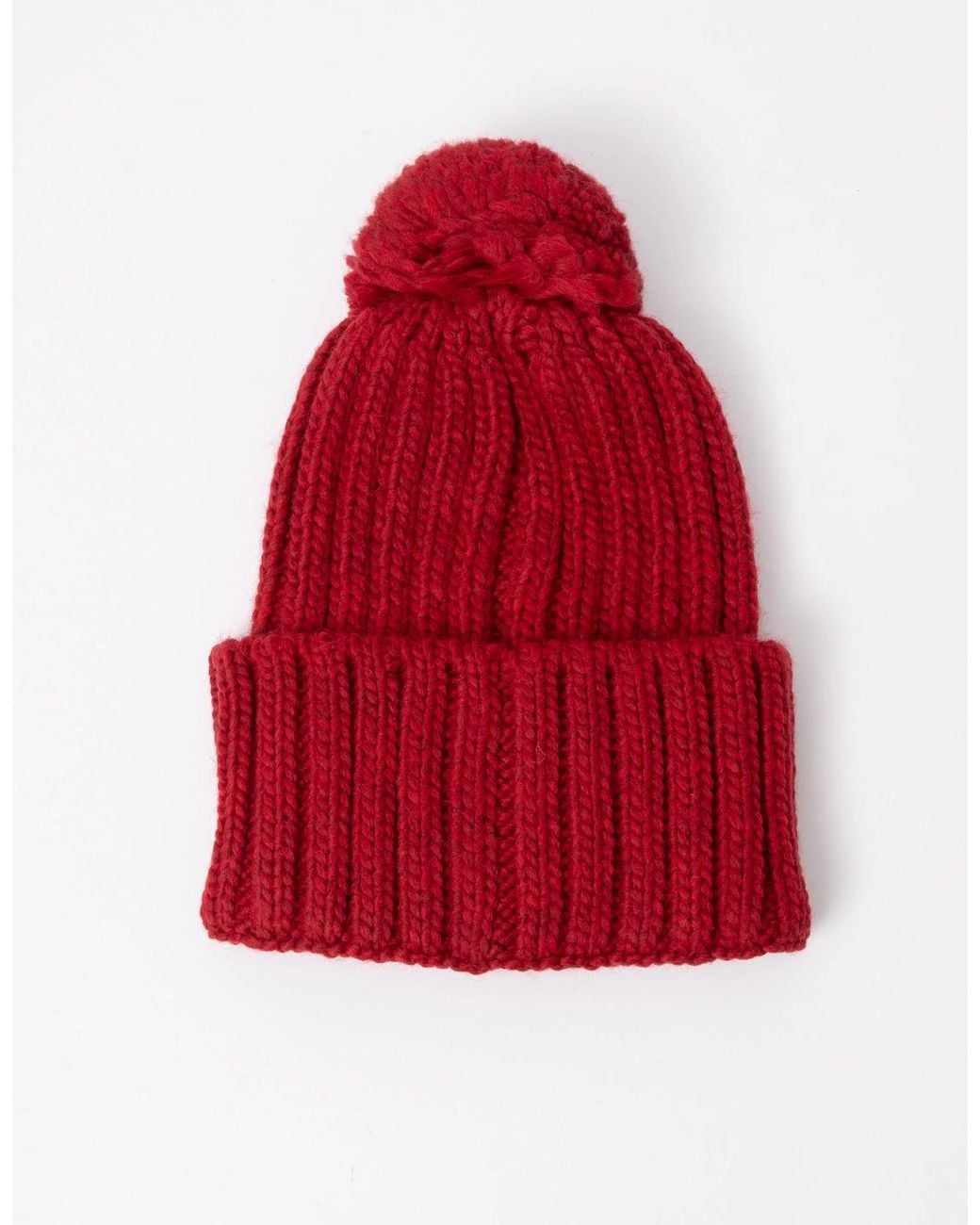 Napapijri Red Semiury 5 Bobble Hat