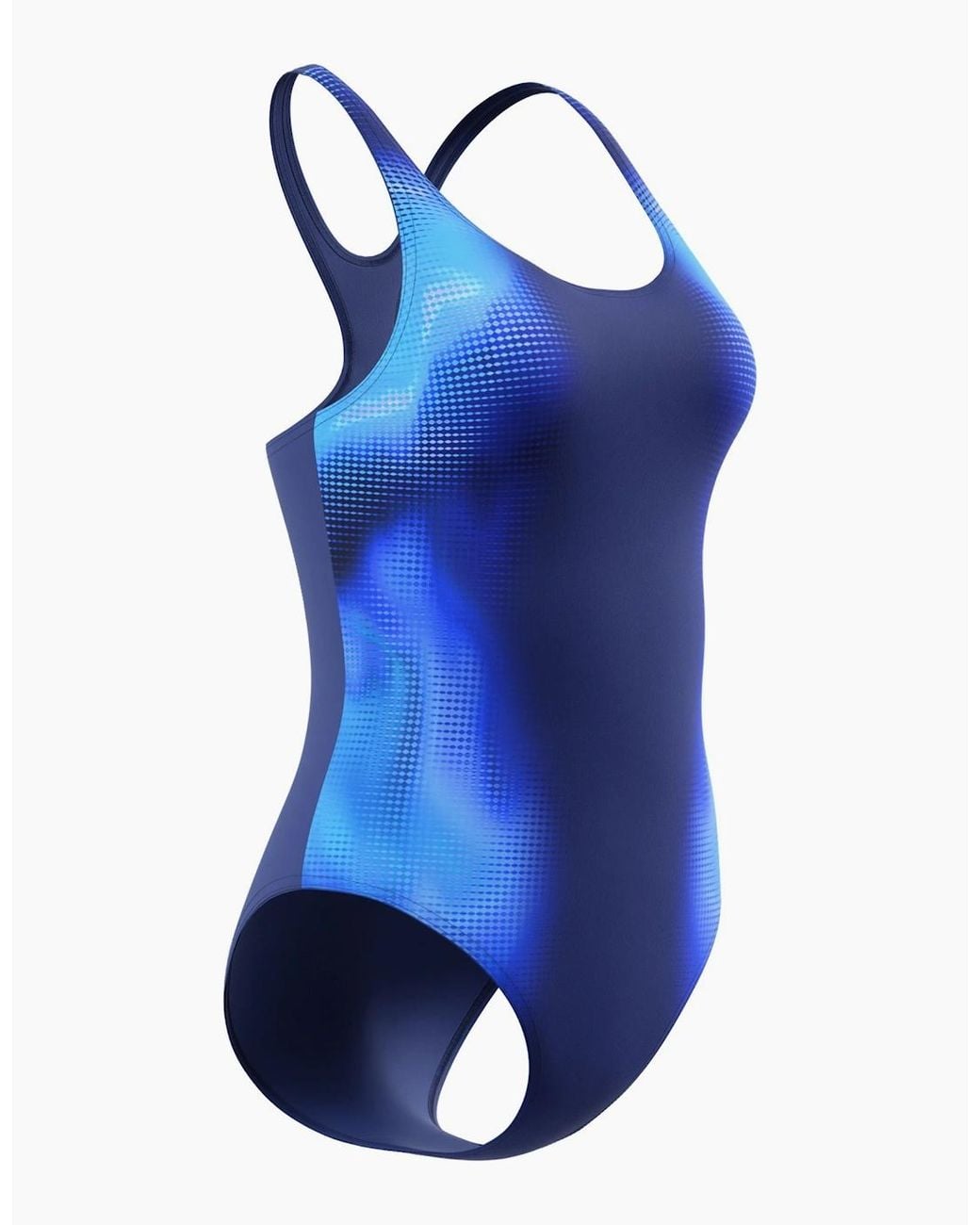 Speedo Blue Ladies Medalist Printed One Piece Swimsuit