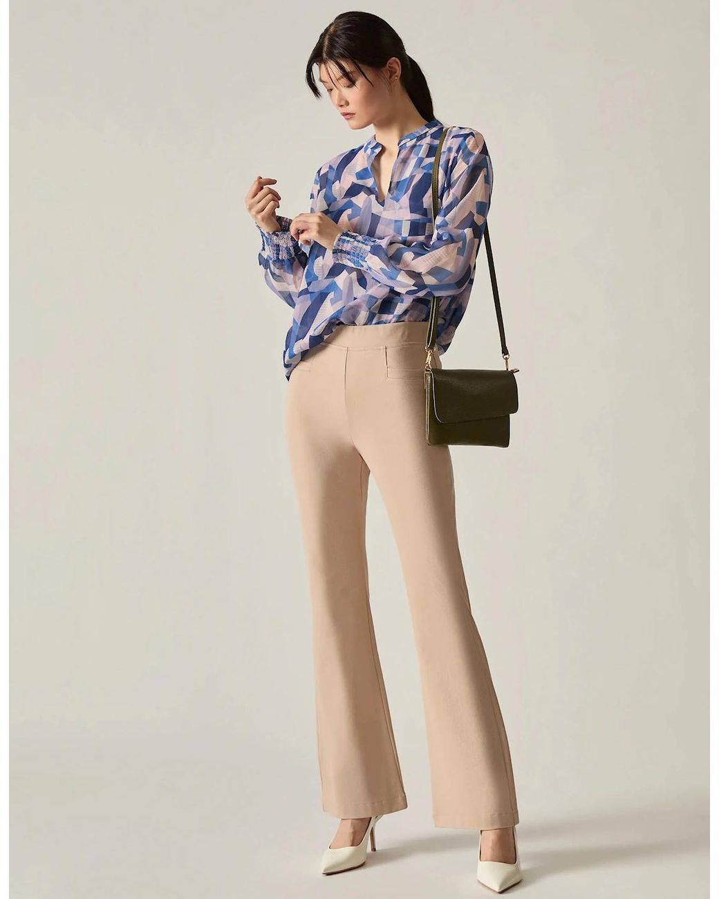 James Lakeland Multicolor Bootleg Trousers
