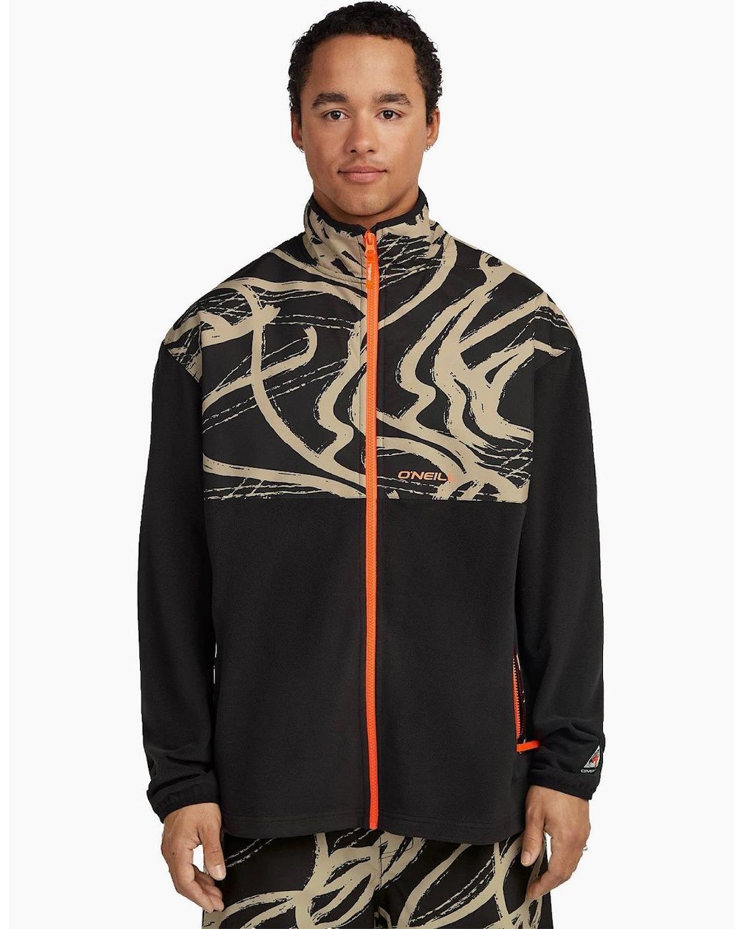 O'neill Sportswear Black Fwc'Play Polartec Full Zip Hyperfleece for men