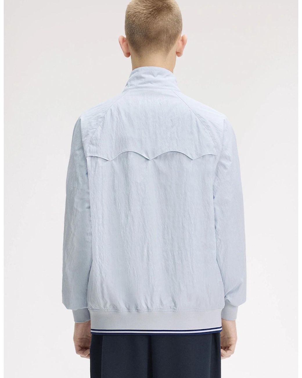 Fred Perry Blue Crinkle Harrington Jacket