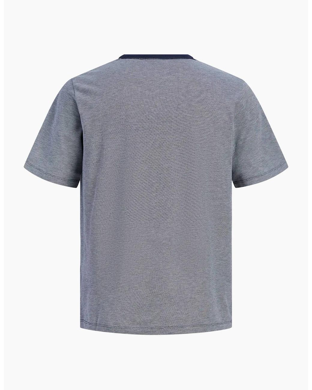 Jack & Jones Blue Jprblualvs Ss Tee Ln Maritime Melange for men