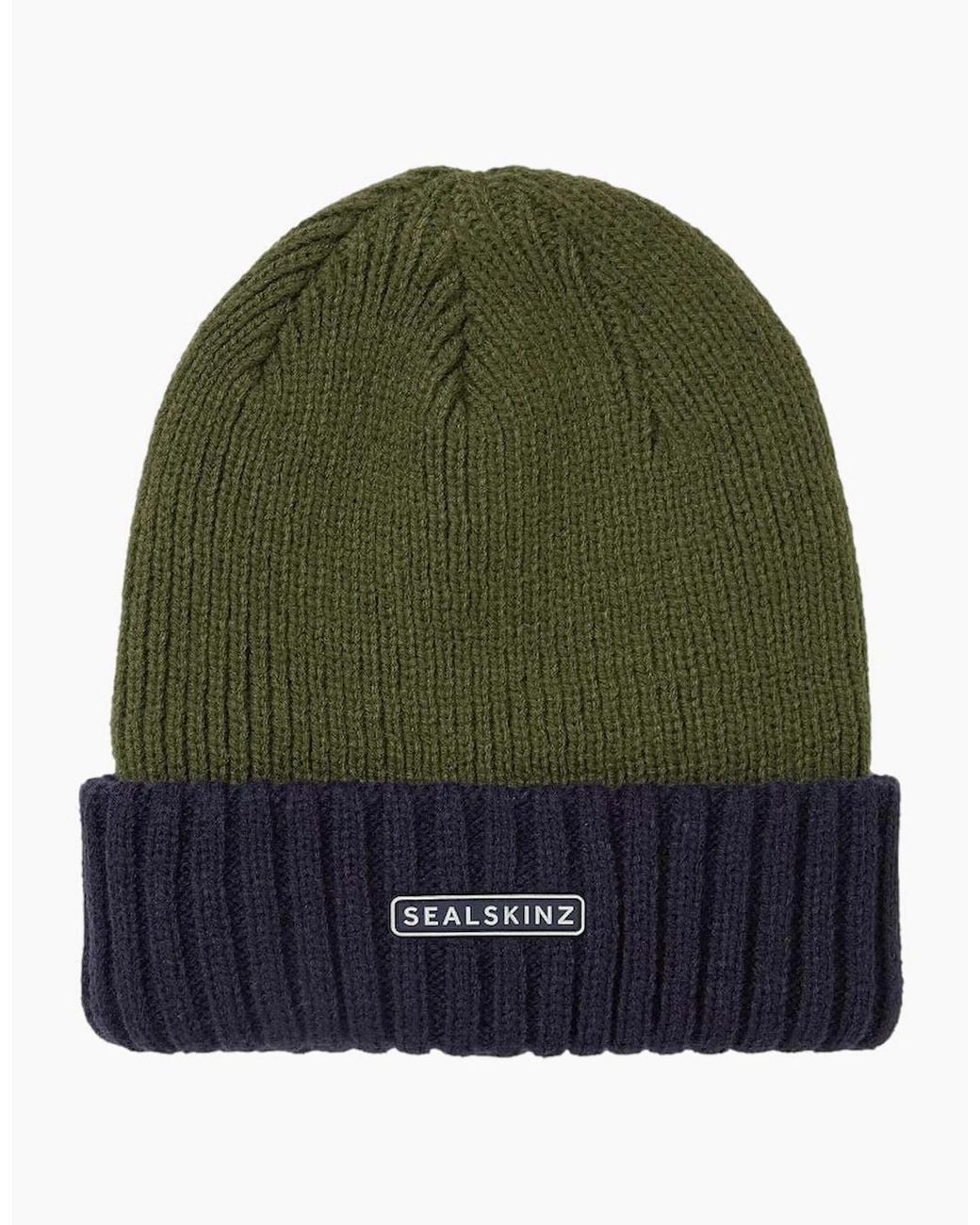 SealSkinz Green Bacton Beanie for men