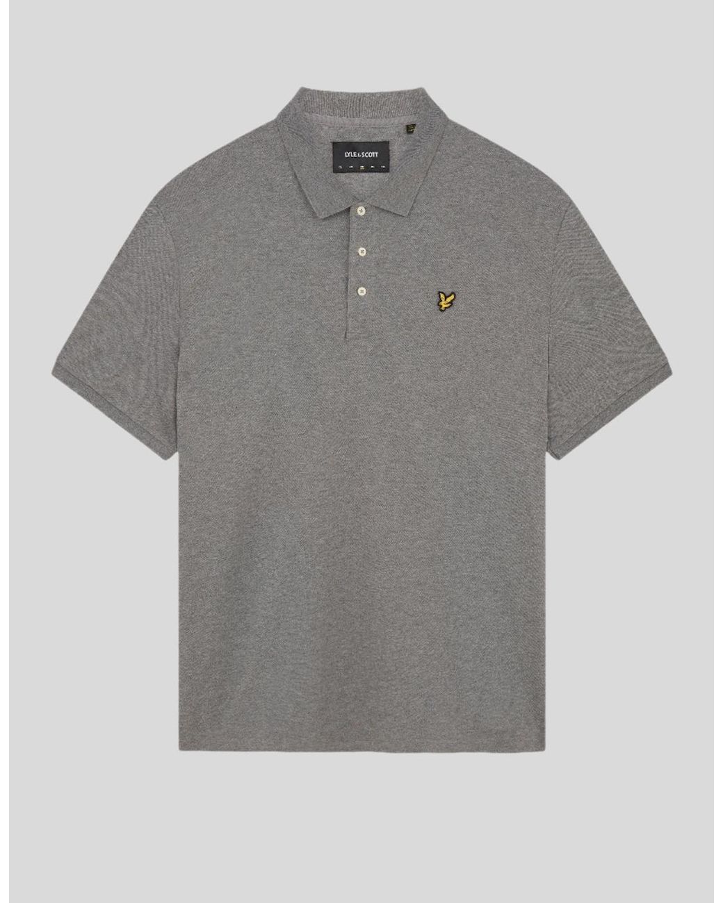Lyle & Scott Gray Cotton Polo Shirt for men