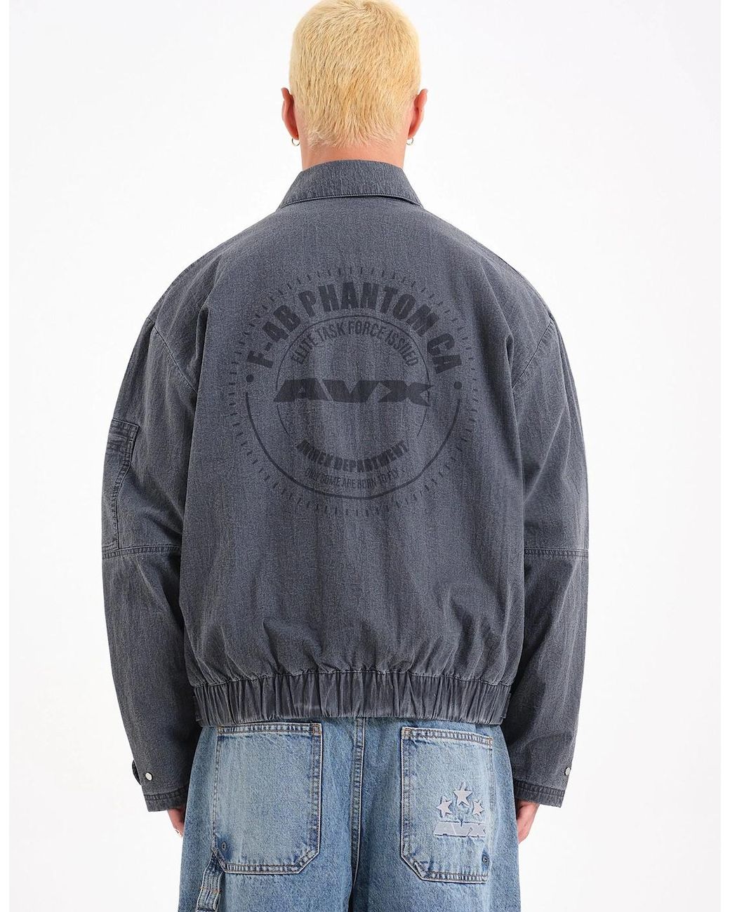 AVX Blue Mach Bomber for men
