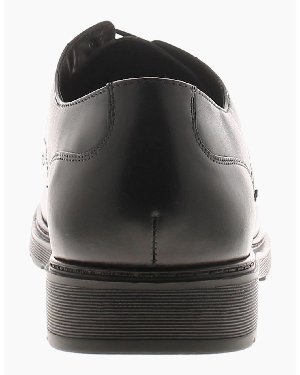 Rockstorm Black Smart Shoes Saxon Leather Lace Uk Size for men