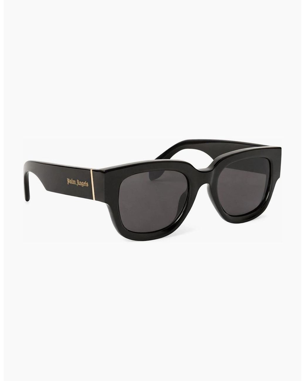 Palm Angels Black Monterey Rectangle Sunglasses for men