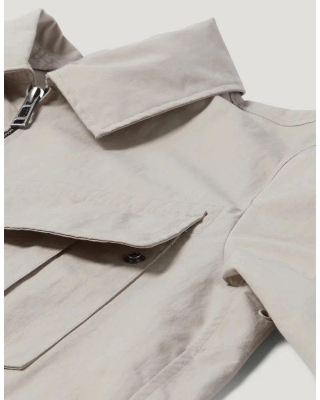 Belstaff Gray Cargo Overshirt A1-26 Concrete for men