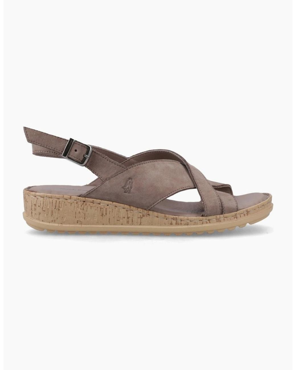 Hush Puppies Brown Elena Wedge Sandals
