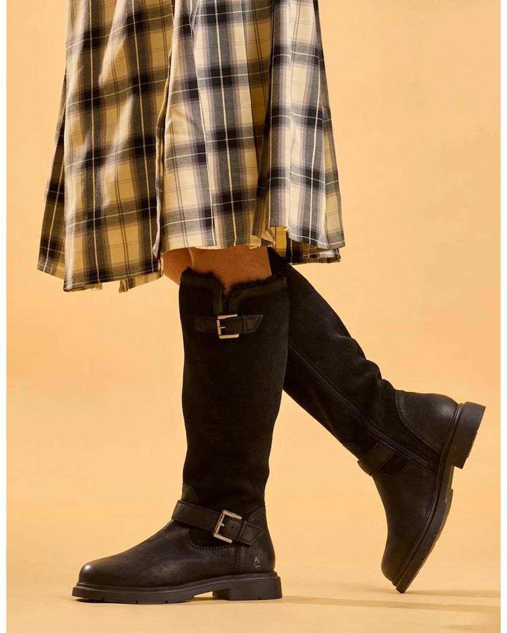 Hush Puppies Black Cressida Long Boot Tall Boots