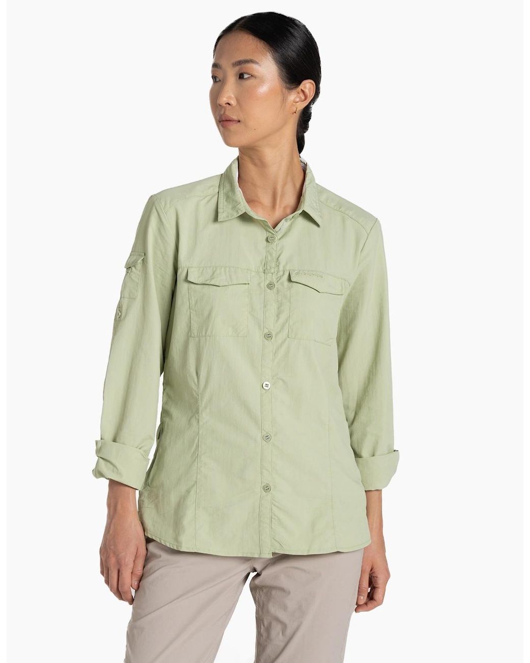 Craghoppers Blue Ladies Adventure Iii Nosilife Long-Sleeved Shirt