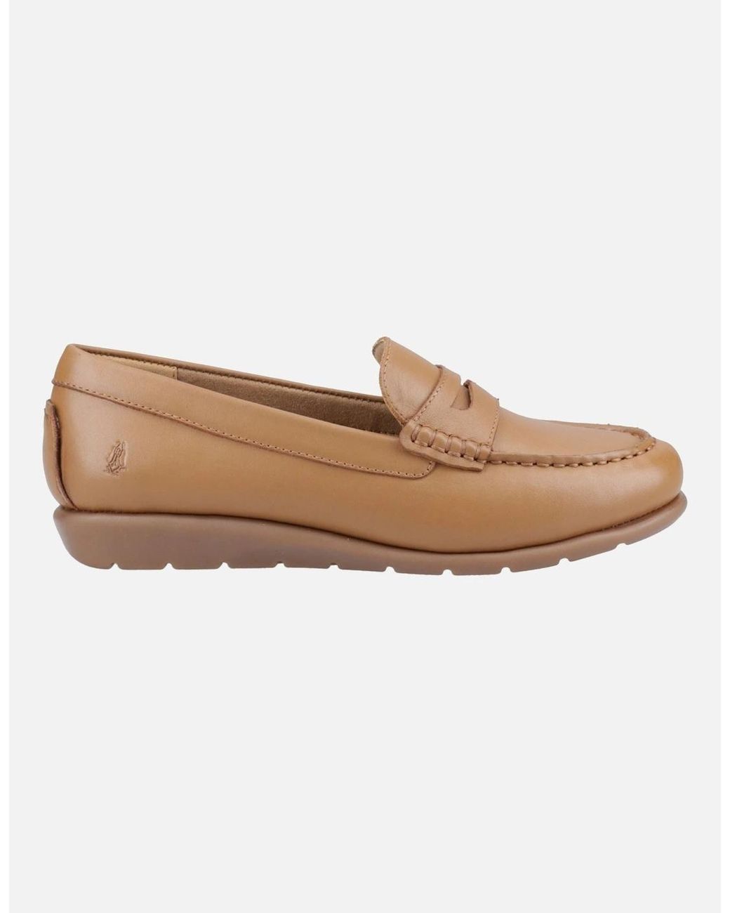 Hush Puppies Brown Shelby Leather Tan Loafers