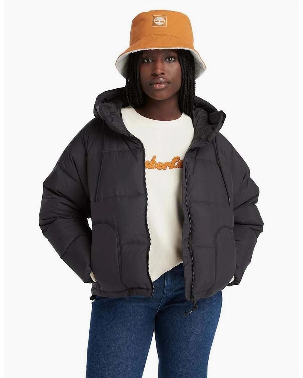 Timberland Blue Recycled Down Puffer Jacket