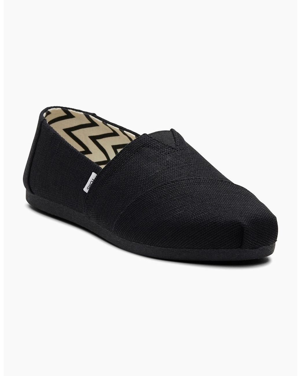 TOMS Black Alpargata Classic Cotton Espadrilles
