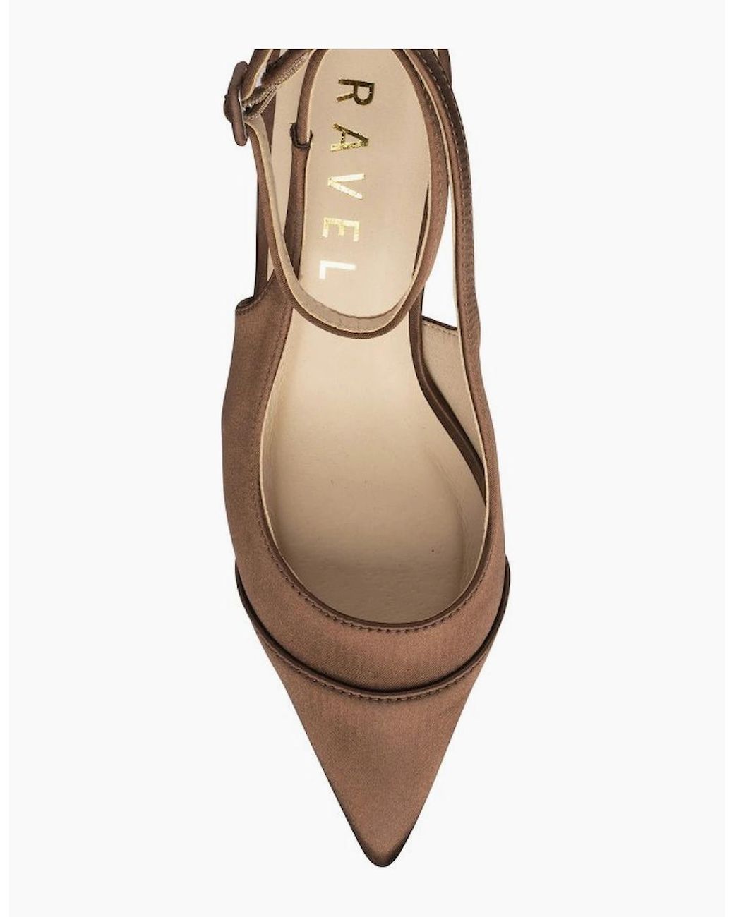 Ravel Brown Catrine Slingback Court Shoes