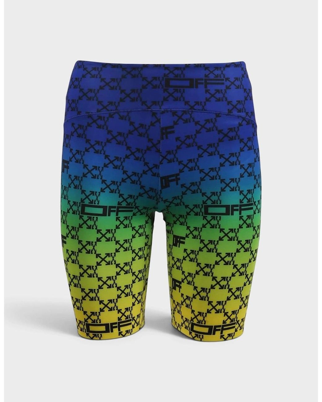 Off-White c/o Virgil Abloh Blue Athleisure Monogram Shorts