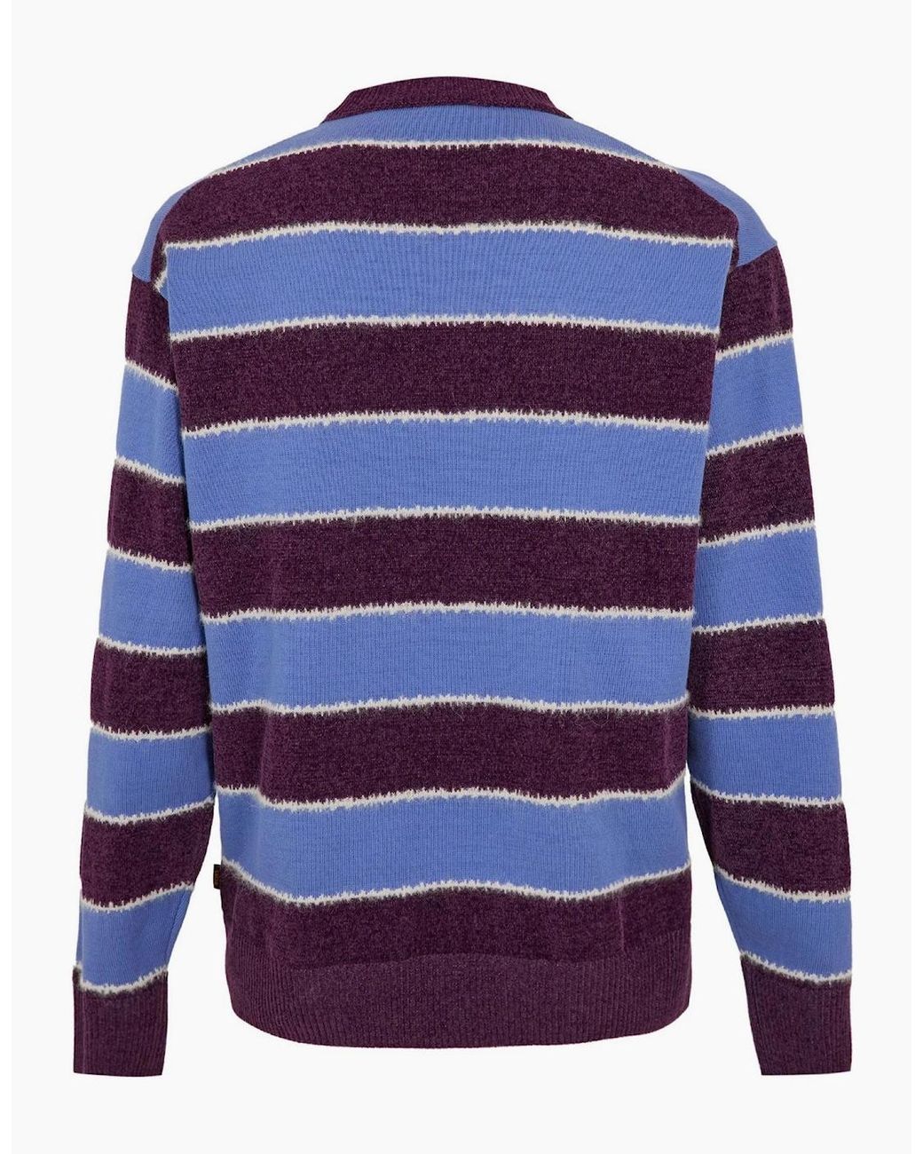 Boss Blue Knitted Sweater for men