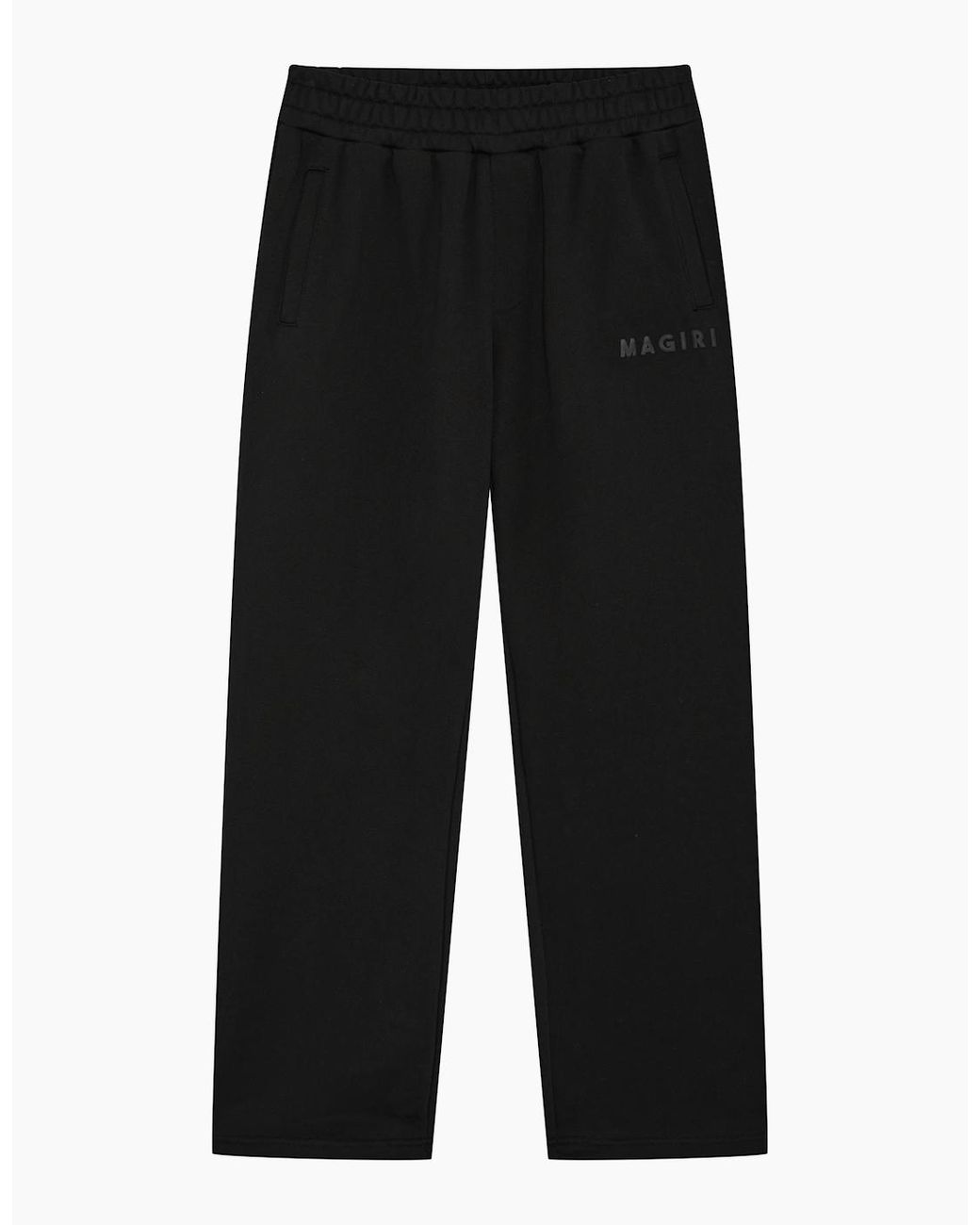 Magrit Black Core Puff Printed Joggers for men