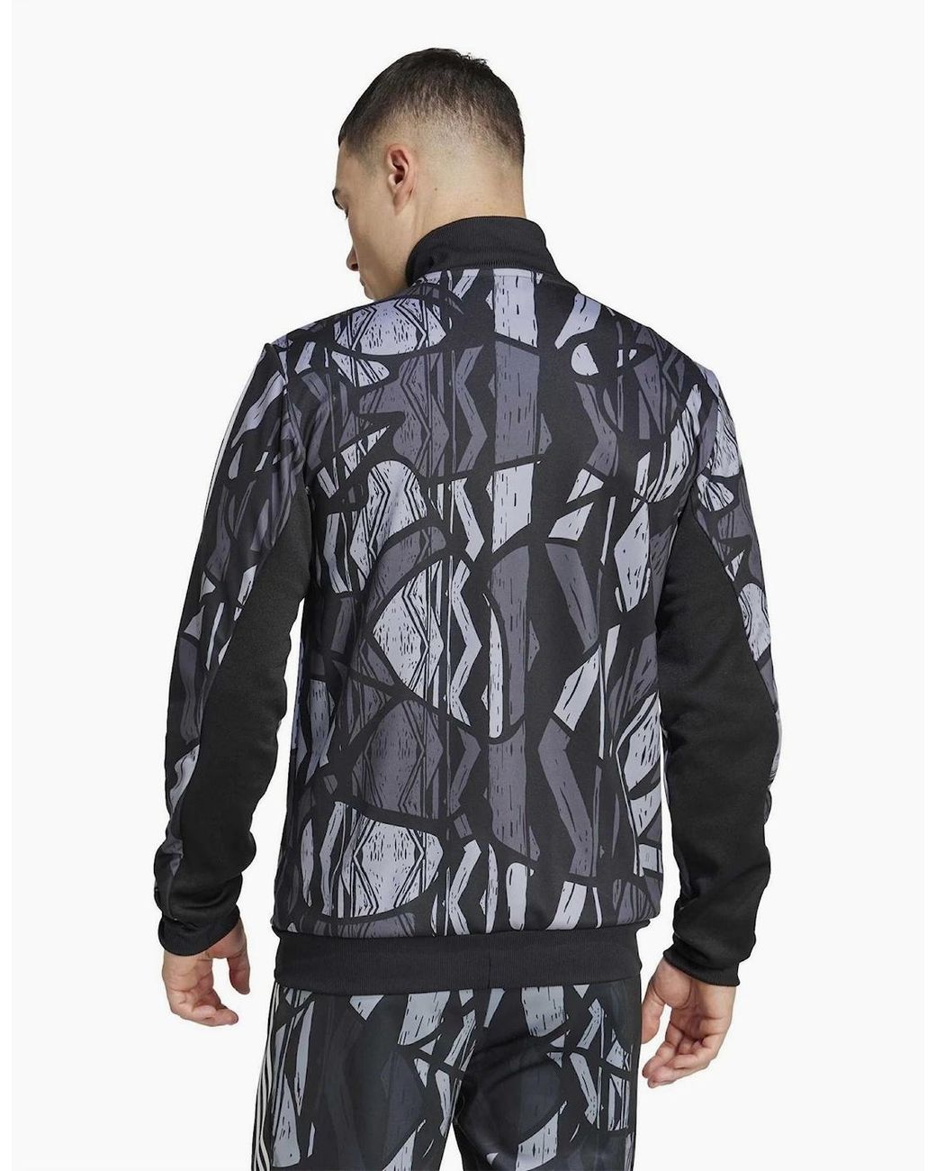 Adidas Blue Arsenal Tiro Mock Neck Full Zip Long Sleeve Track Top for men