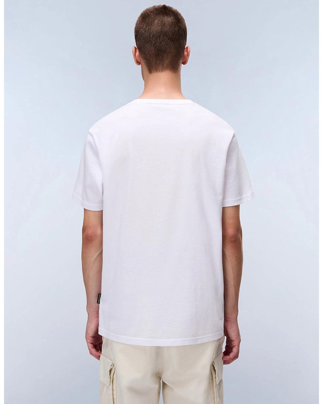 Napapijri White Salis Jersey Short Sleeve T-Shirt