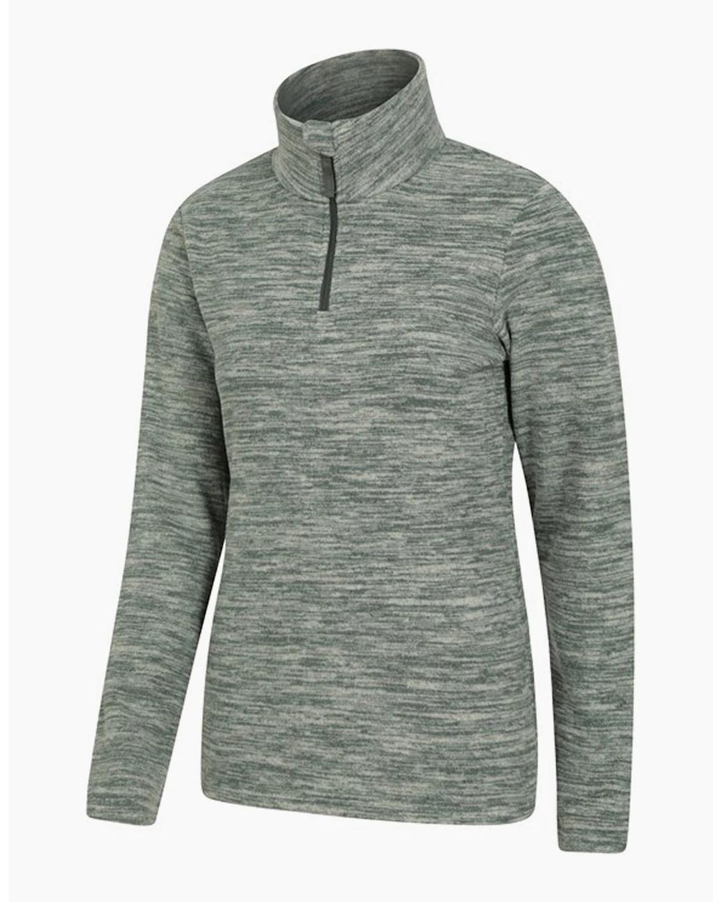 Mountain Warehouse Gray Ladies Snowdon Melange Fleece Top