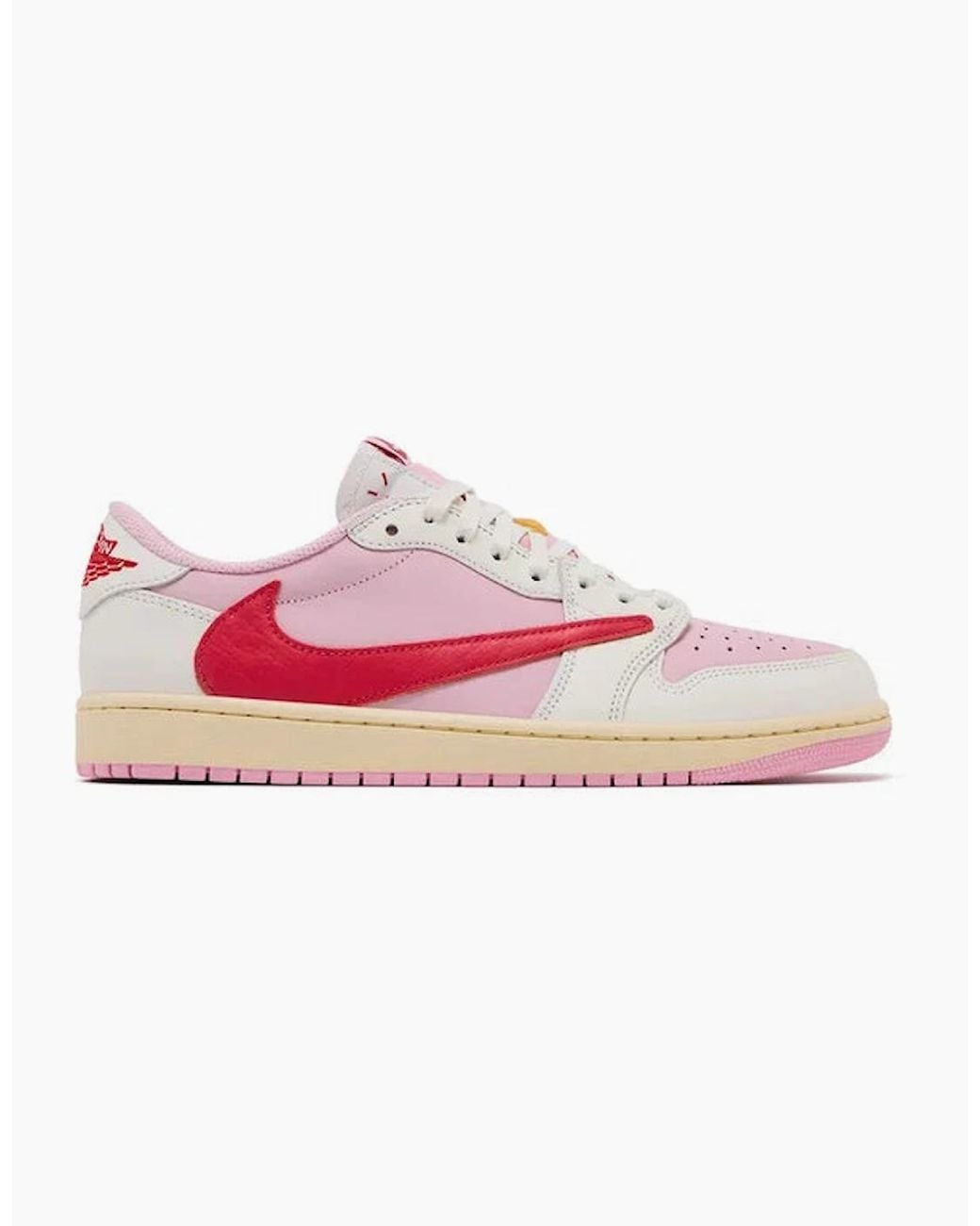 Nike Pink Travis Scott Jordan 1 Low Tropical