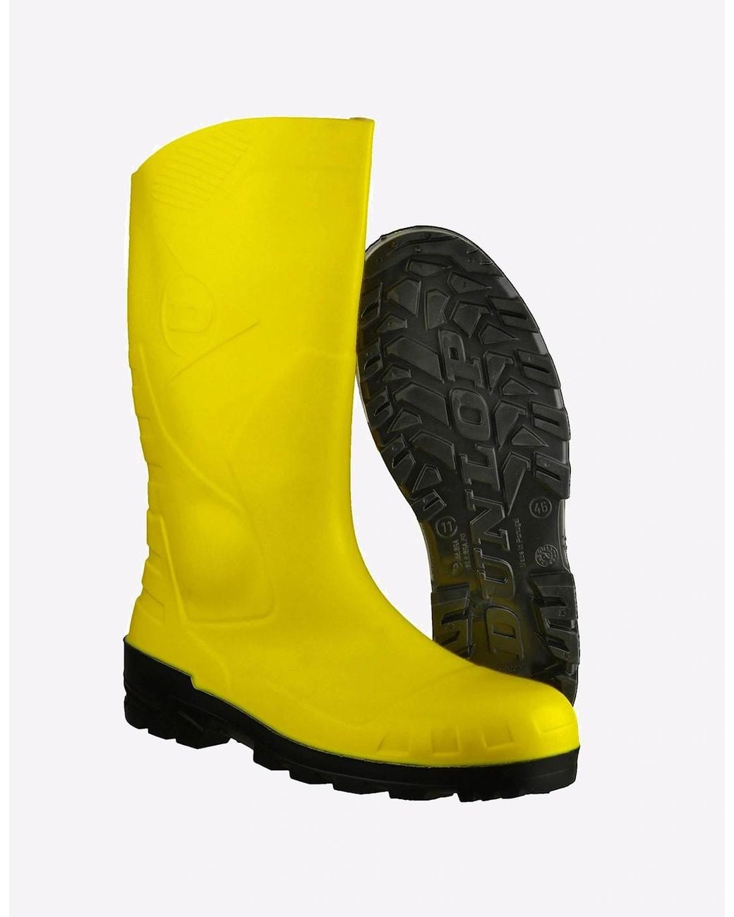 Dunlop Yellow Devon Safety Wellingtons