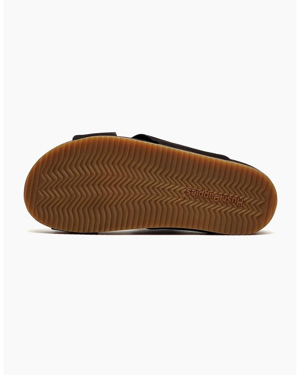 Hush Puppies Black Mylah Leather Sandals