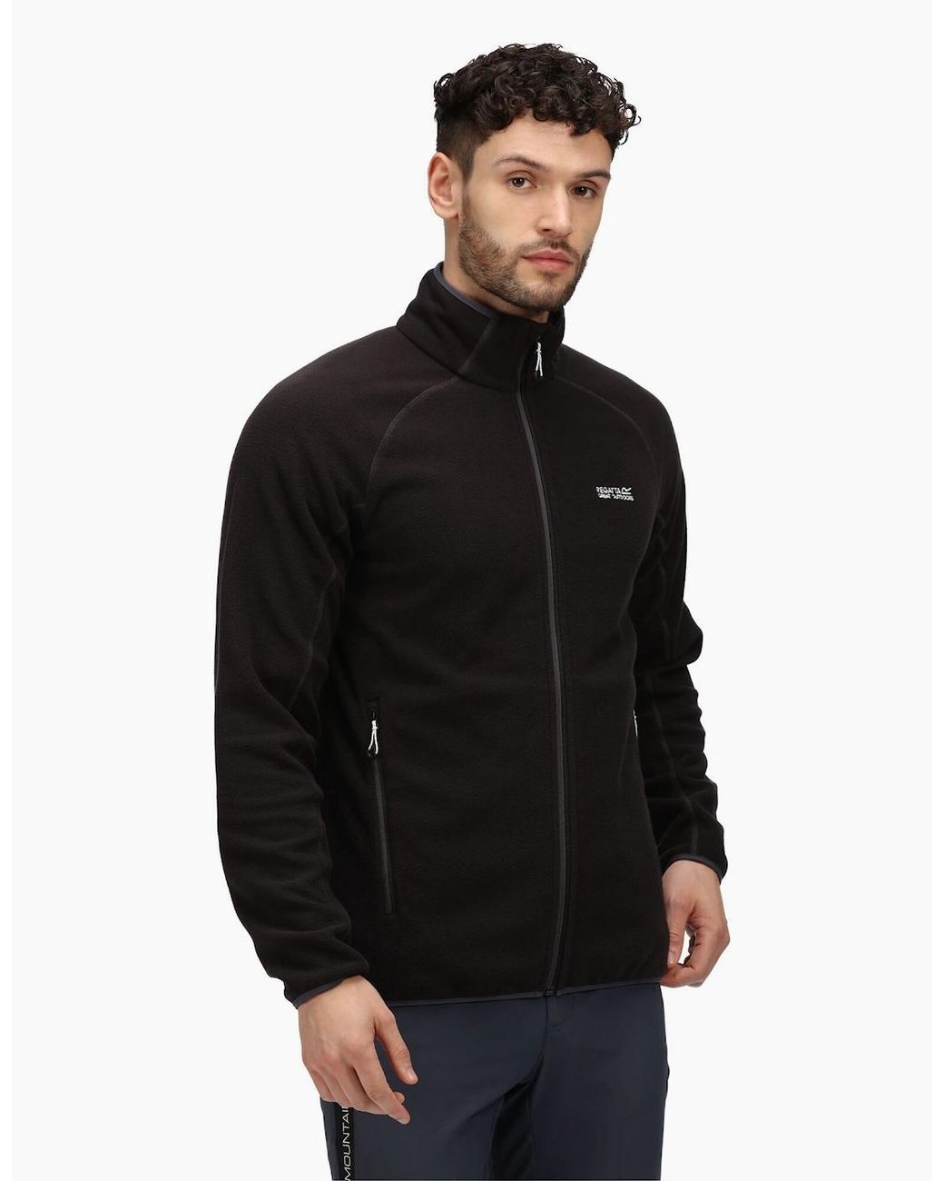 Regatta Black Hadfield Full Zip Fleece Jacket for men