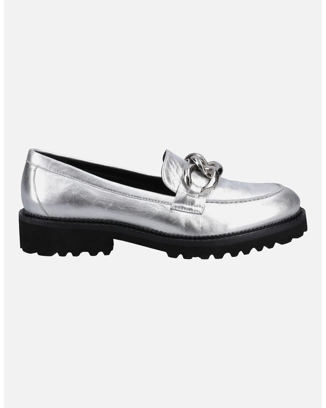 Hush Puppies White Gianna Leather Loafers