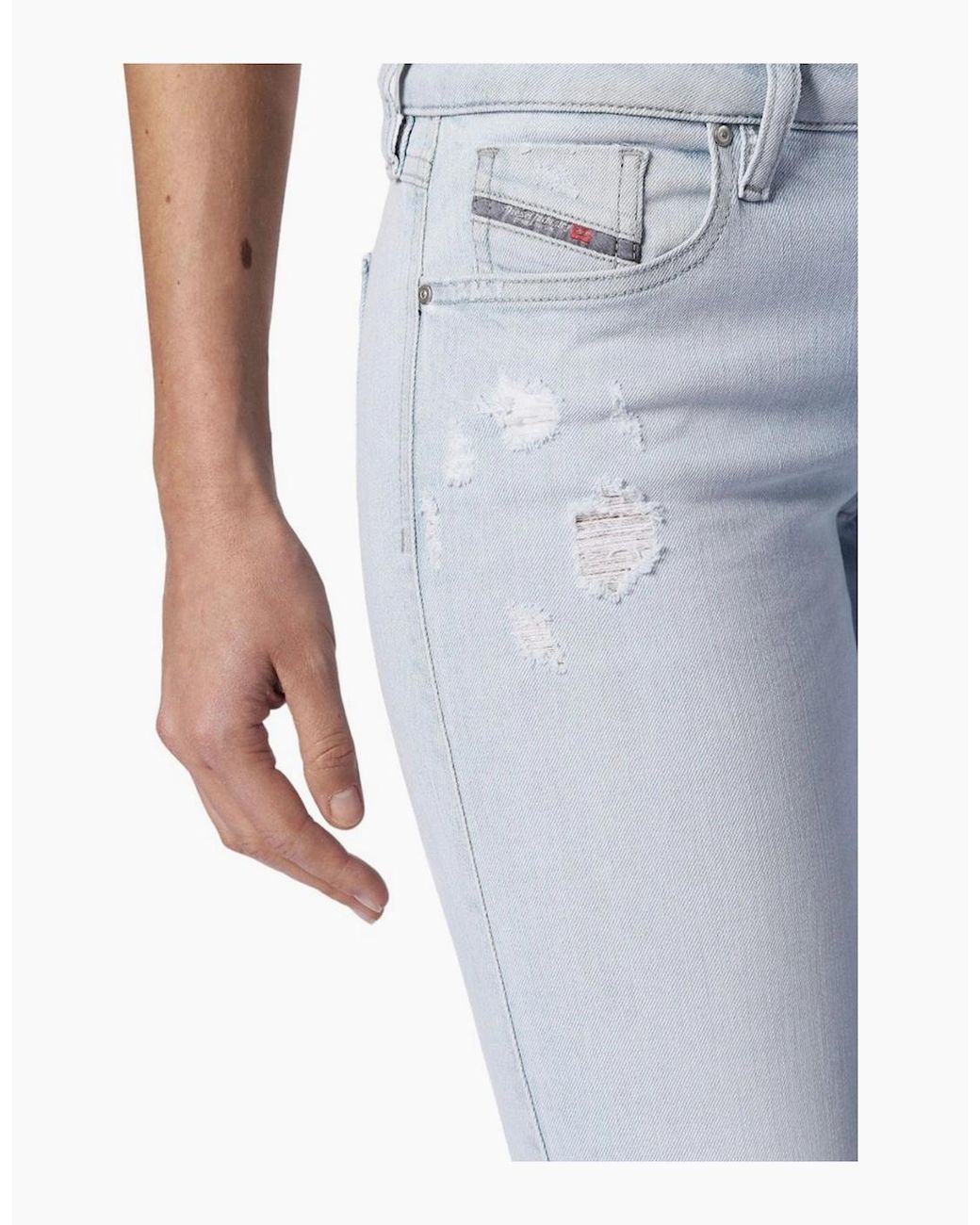 DIESEL Blue Gracey 0689L Jeans Super Slim Skinny Low Waist Fit Pants