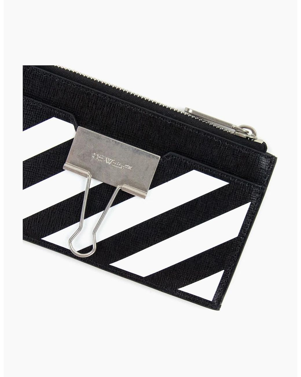 Off-White c/o Virgil Abloh Black Off Binder Card Case for men