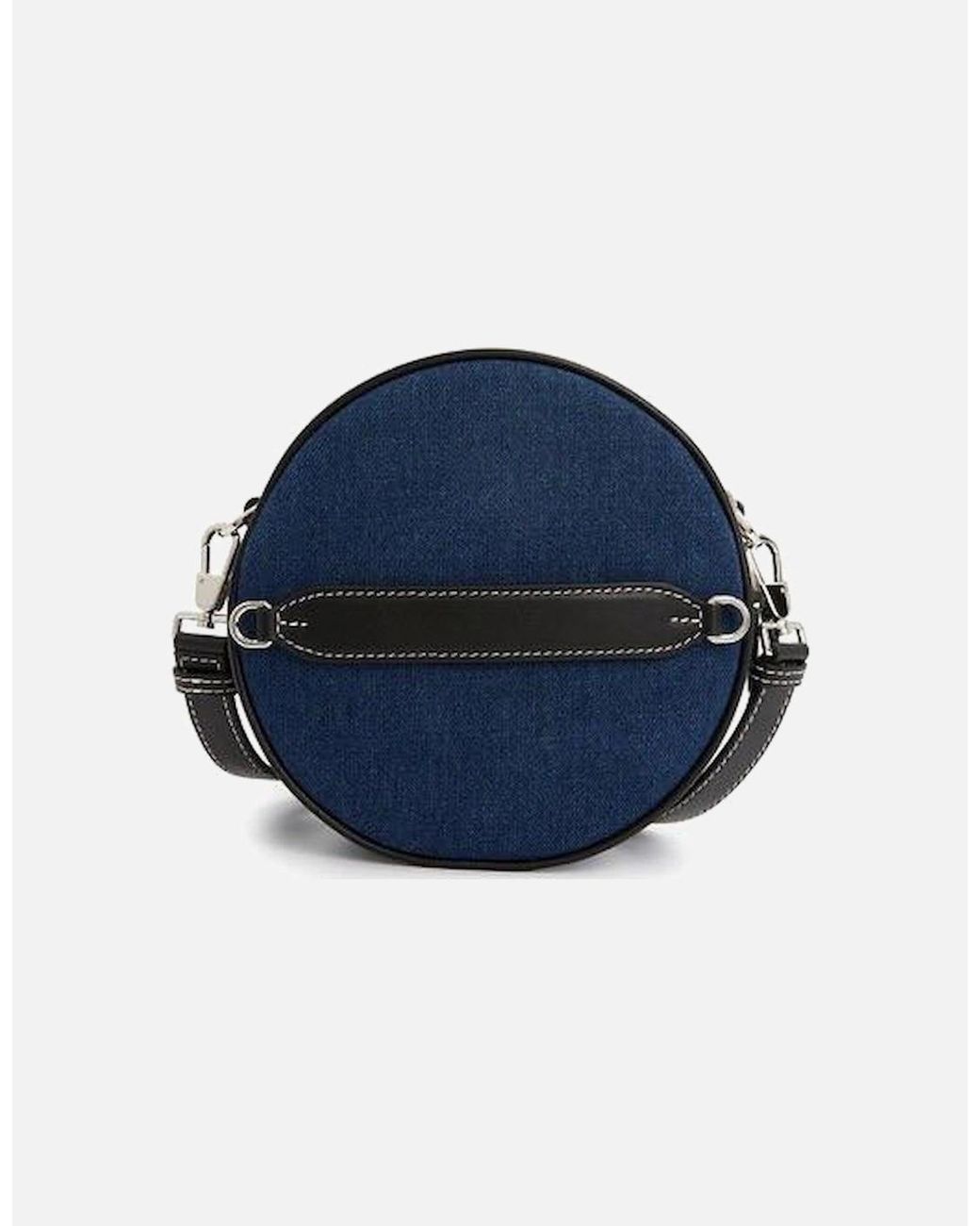 Burberry Blue Mini Louise Round Denim Crossbody Bag