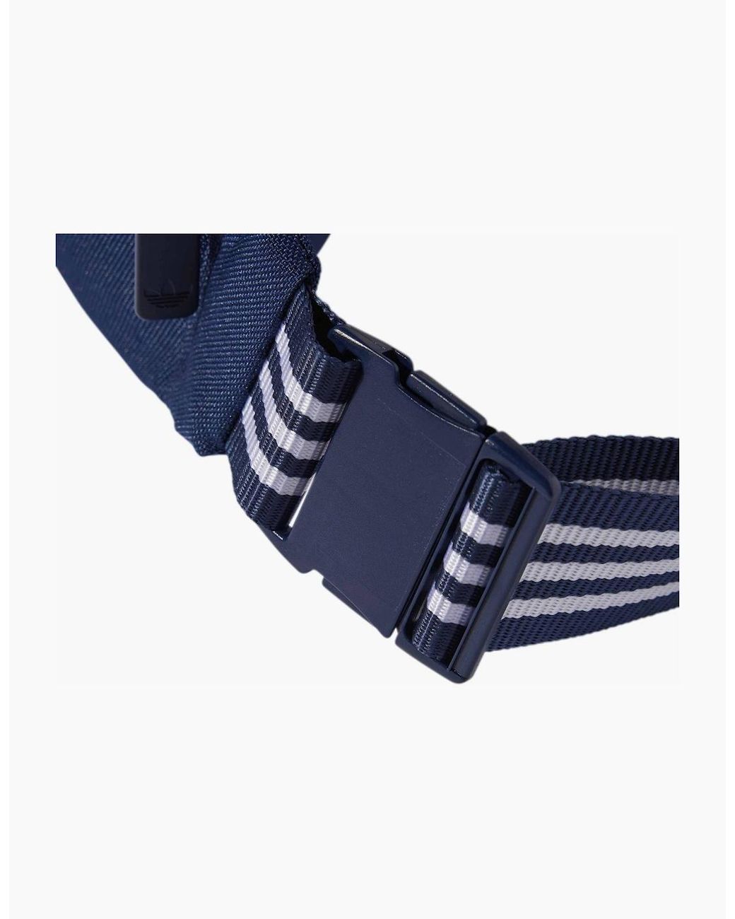 Adidas Originals Blue Adicolor Wordmark Crescent Shape Fanny Pack for men