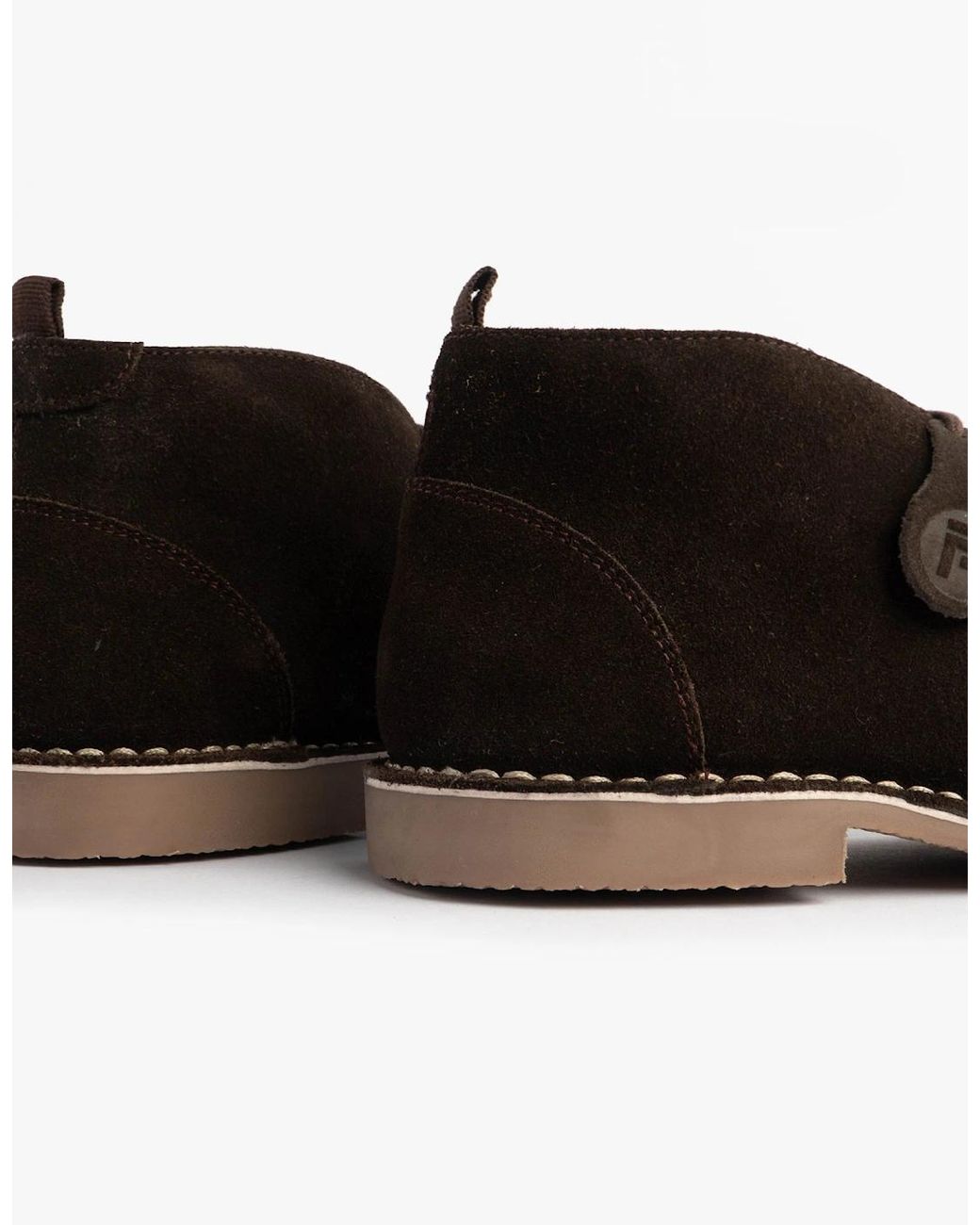 Popps Black Vespa Desert Boots Dark