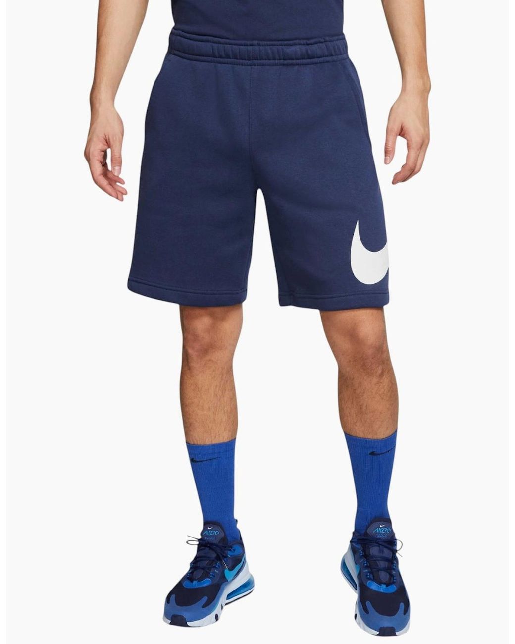 Nike Blue Shorts Terry Summer Comfort Half Pants for men