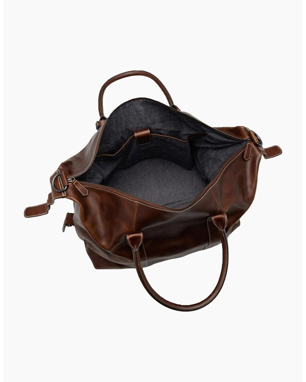Loake Brown Balmoral Leather Weekend Bag for men