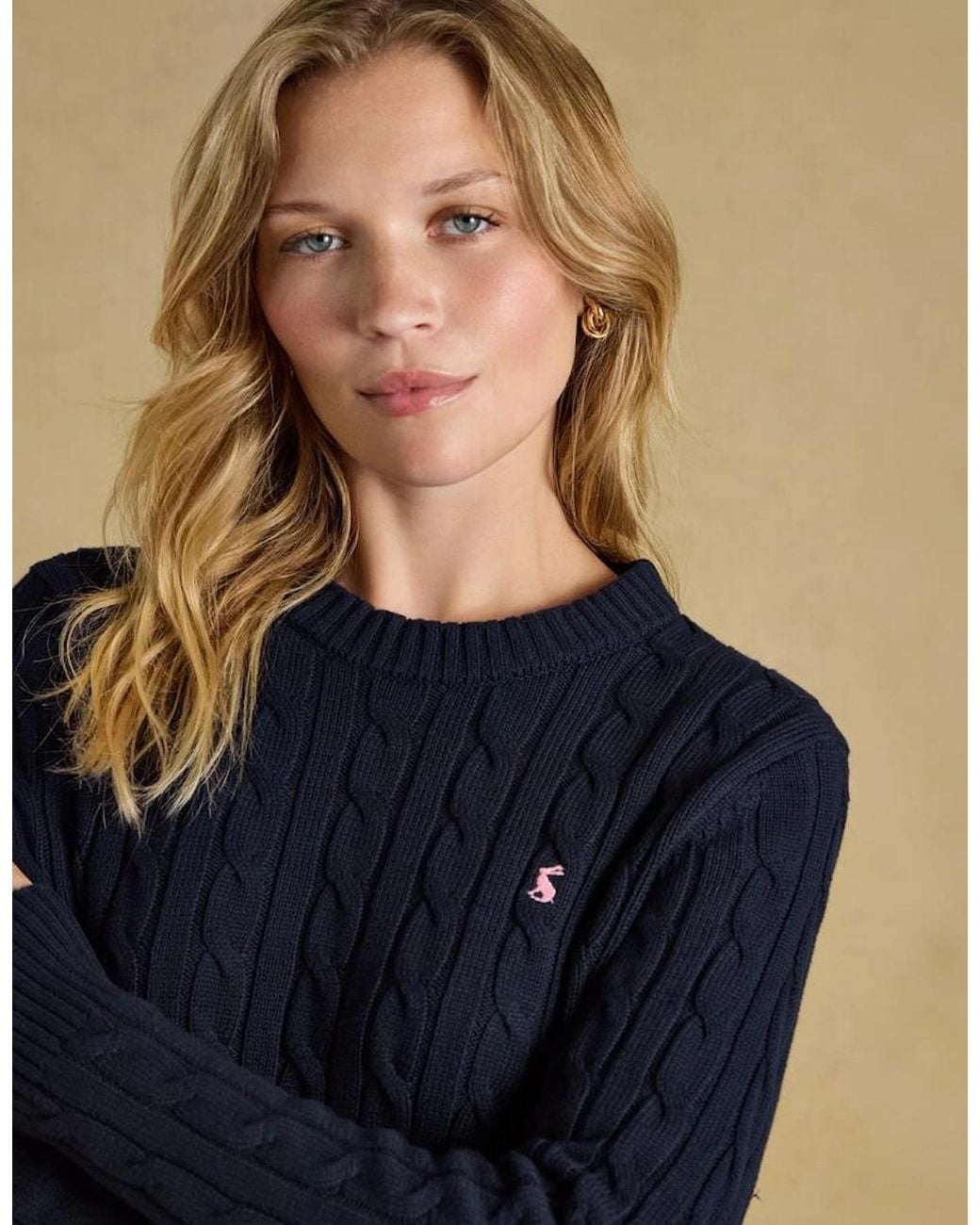 Joules Blue Classic Cable Sweaters