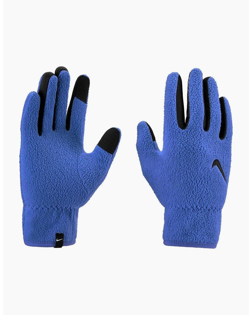 Nike Blue Therma-fit One Fleece Gloves for men